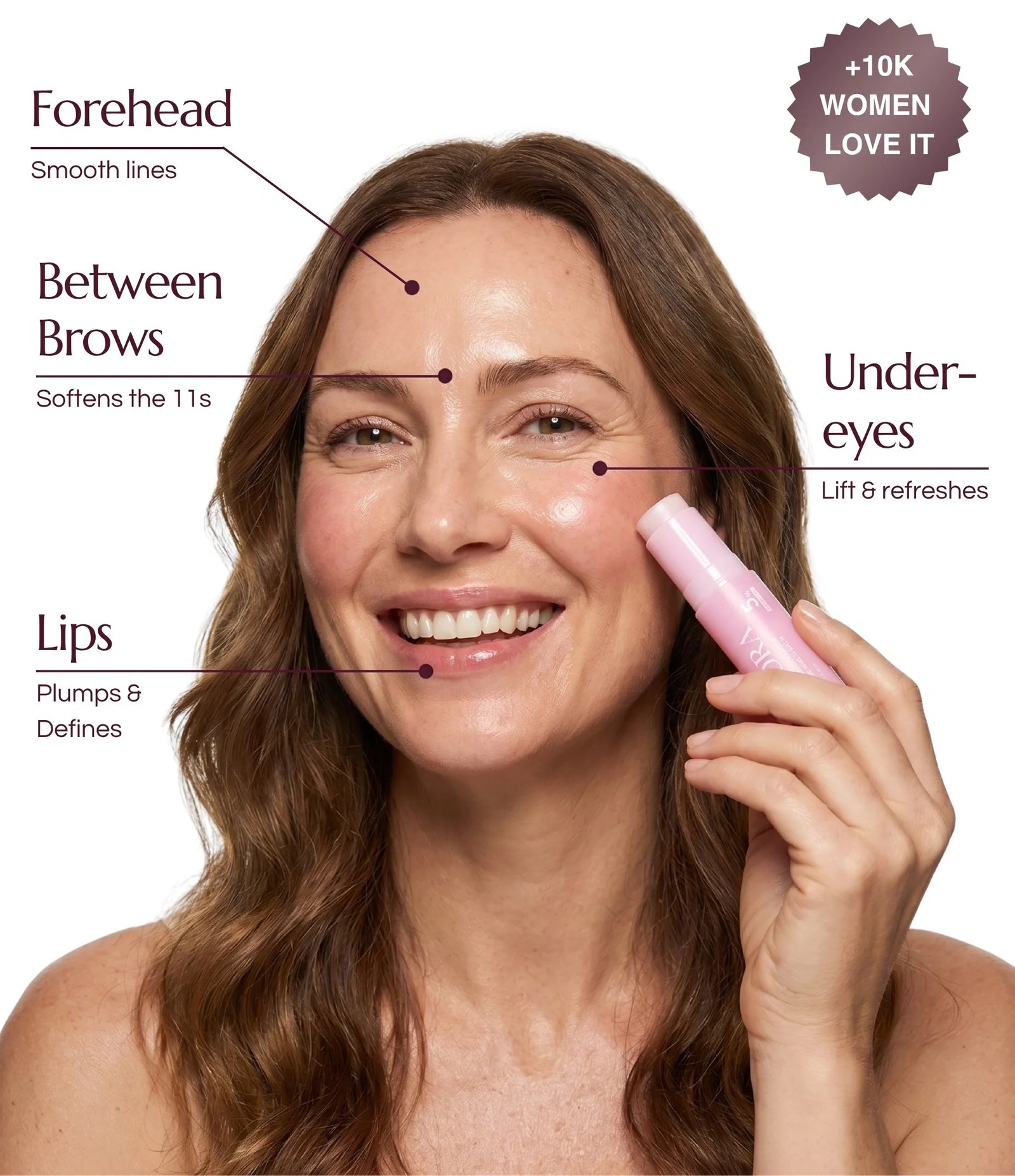 Plumper skin, Softer lines, Radiant glow,