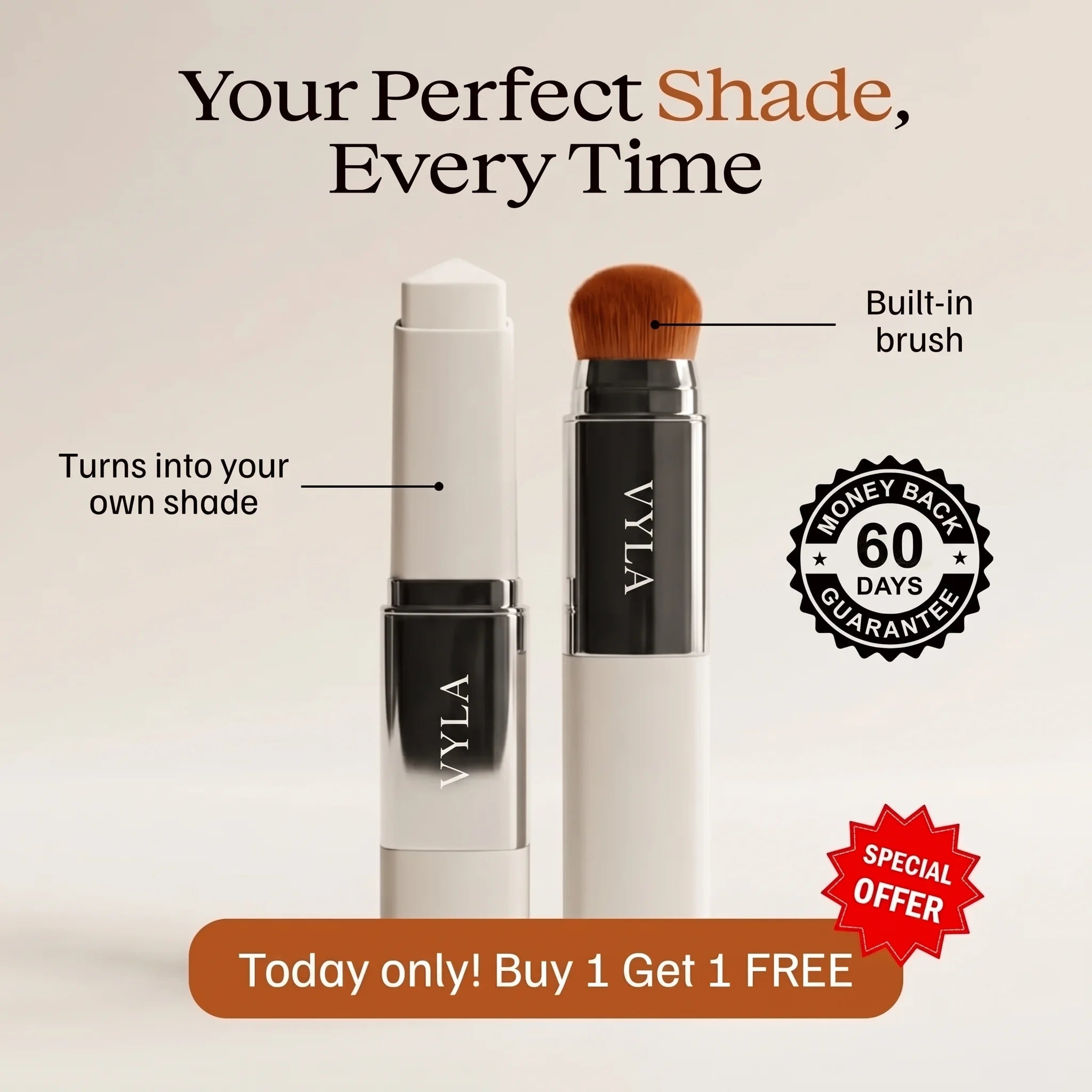 Vyla Color-Changing Foundation Stick